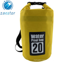 Waterproof 20L Roll Top Round Welded Tarpaulin Dry Bag Floating Outdoor Waterproof Sack Bag